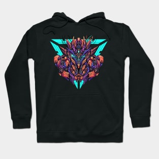 The great face mecha Illustration Hoodie